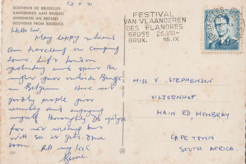 USED POST CARD
