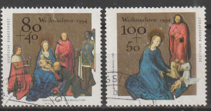 GERMANY 1994 Christmas Stamps ULH SG 2607/8