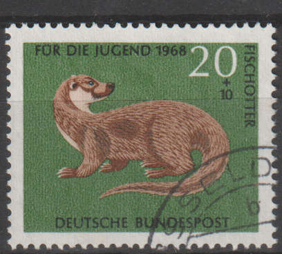 GERMANY 1968 Youth Hostel - Endangered Animals ULH SG 1455