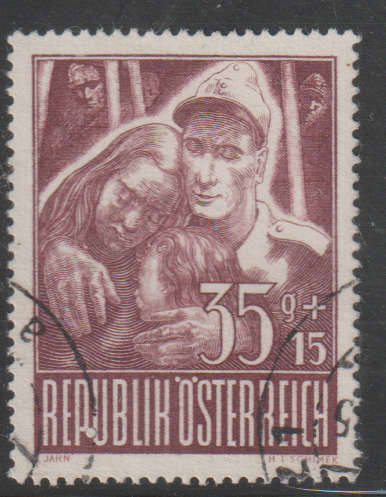 AUSTRIA 1947 Prisoners of War Charity Stamps UNH SG 1066