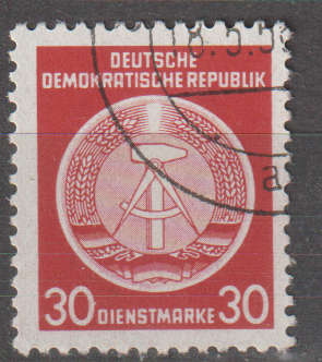 DDR 1954 Coat of Arms - Administration Post ULH SG EO195