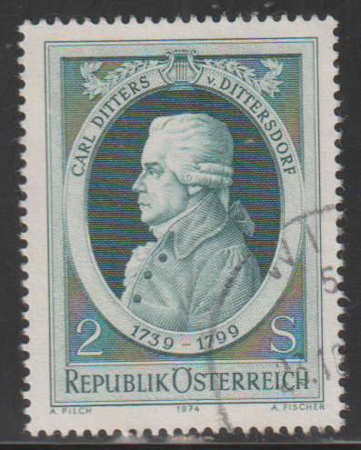 AUSTRIA 1974 The 175th Anniversary of the Death of Carl Ditters von Dittersdorf UNH SG 1723
