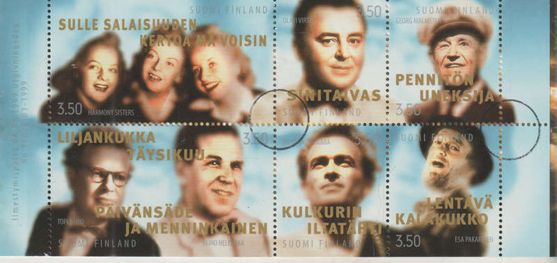 FINLAND 1999 Finnish entertainment CTO WITH CIRCLE ? SG 1558-63