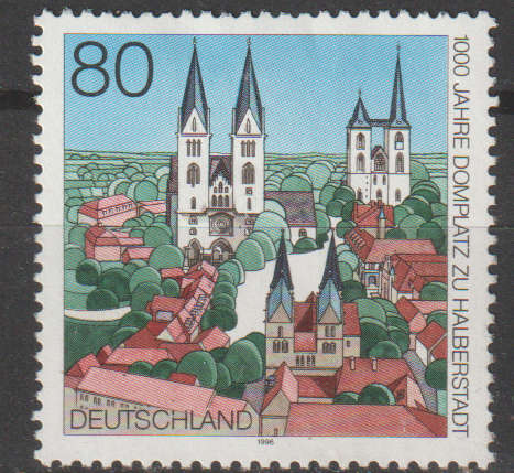GERMANY 1996 The 1000th Anniversary of the Cathedral Square in Halberstadt ULH SG 2702