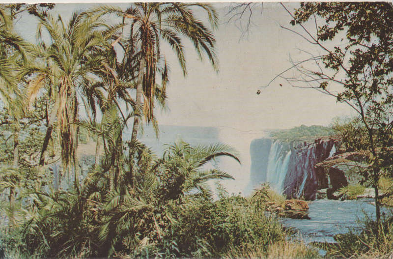 USED POST CARD VICTORIA FALLS