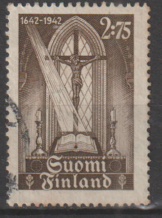 FINLAND 1942 The 300th anniversary of the first printed bible ULH  SG 380