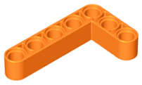 ORIGINAL LEGO Technic, Liftarm, Modified Bent Thick L-Shape 3 x 5 USED ORANGE