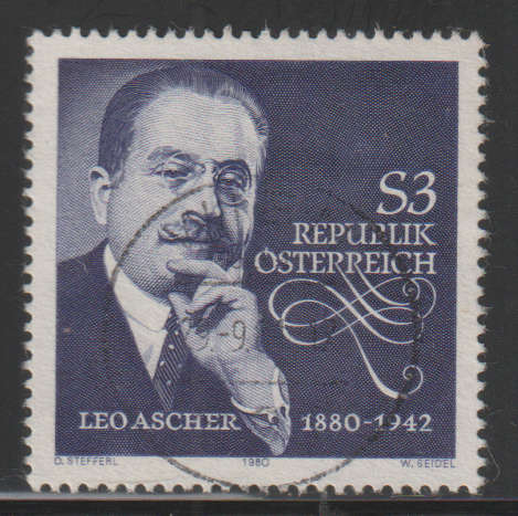 AUSTRIA 1980 The 100th Anniversary of Leo Ascher UNH SG 1679