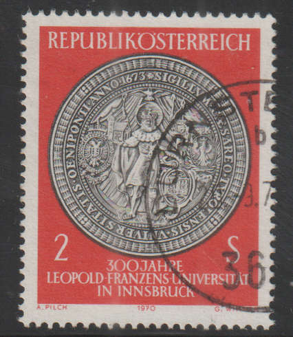 AUSTRIA 1970 The 300th Anniversary of Leopold Franzens University in Innsbruck UNH SG 1577