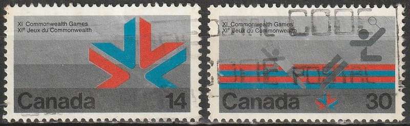 CANADA 1978 The 11th Commonwealth Games, Edmonton ULH SG 908/9