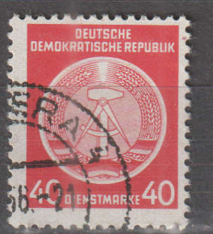 DDR 1954 Coat of Arms - Administration Post ULH SG EO196