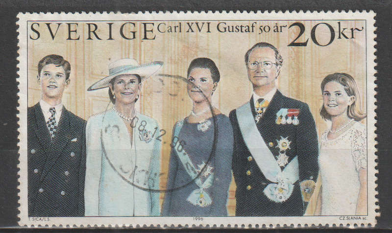 SWEDEN 1996 The 50th Anniversary of the Birth of King Carl XVI Gustaf ULH SG 1865