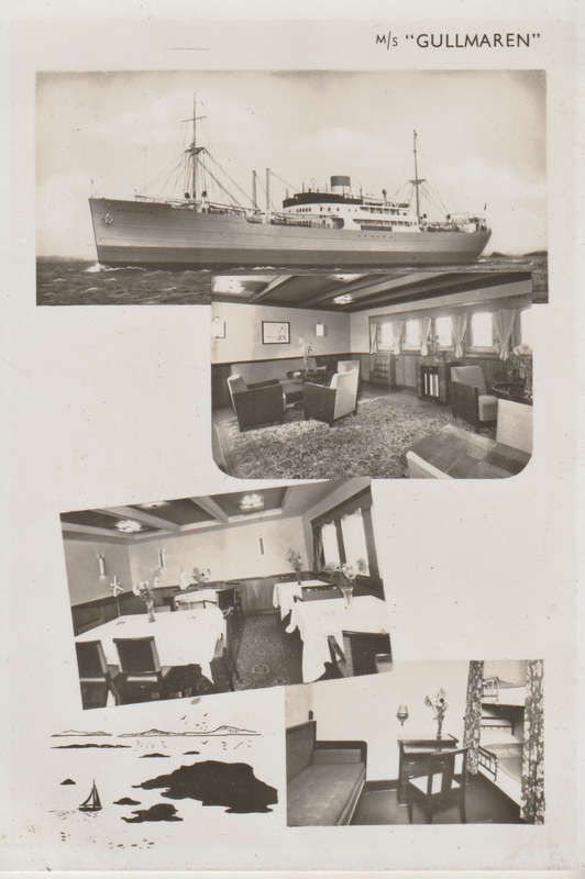 SHIPS OF THE WORLD POST CARDS MS GULLMAREN
