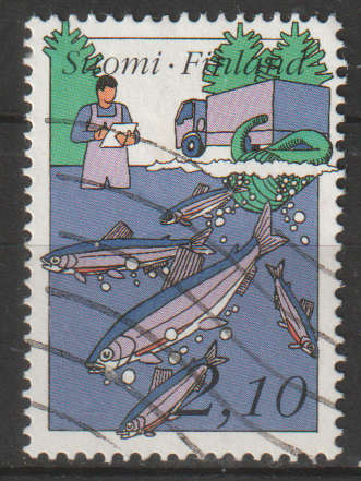 FINLAND  1991 Fishing ULH SG 1257