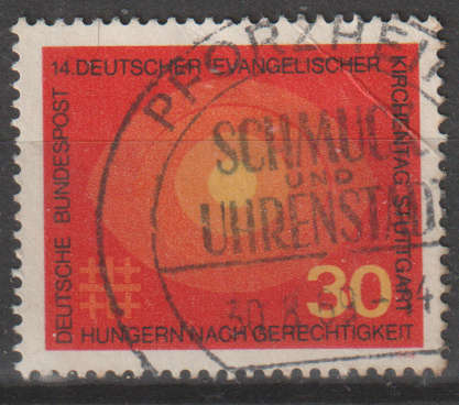 GERMANY 1969 The 14th German Evangelical Church Day ULH SG 1497