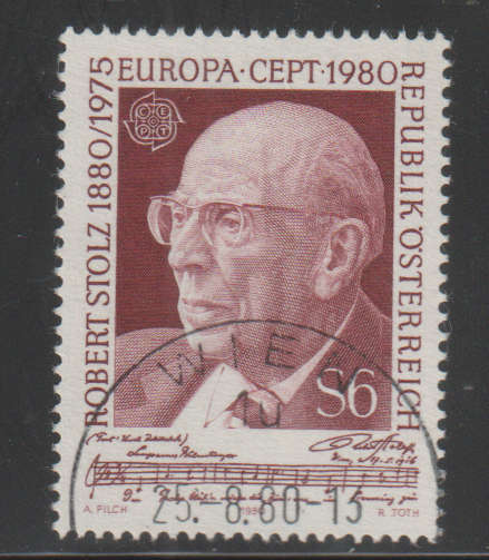 AUSTRIA 1980 EUROPA Stamps - Famous People UNH SG 1881