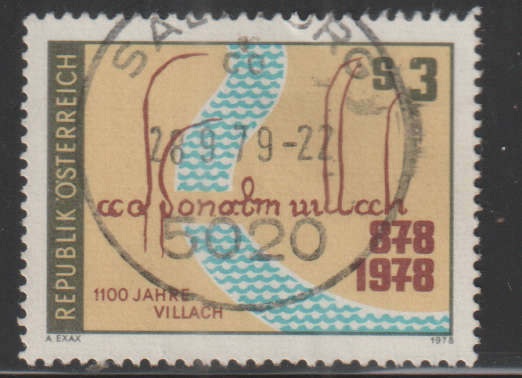 AUSTRIA 1978 The 1100 Anniversary of Villach UNH SG 1814