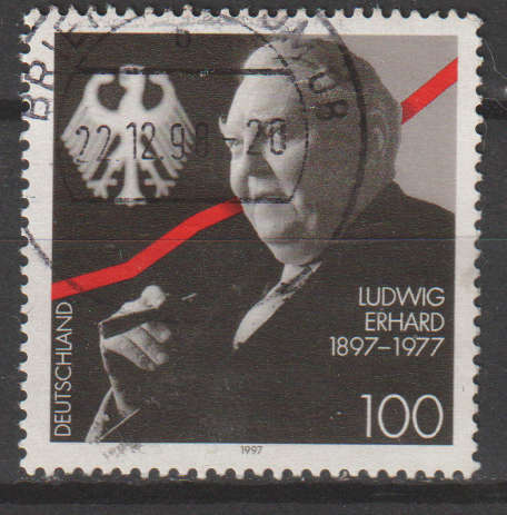 GERMANY 1997 The 100th Anniversary of the Birth of Ludwig Erhard ULH SG 2756