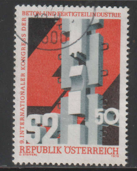 AUSTRIA 1978 The 9th International Congress of the Cement and Finished Parts Industry UNH SG 1818