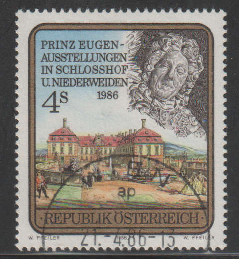 AUSTRIA 1986 Prince Eugene Exhibits in Castles Schlosshof and Niederweiden UNH SG 2090