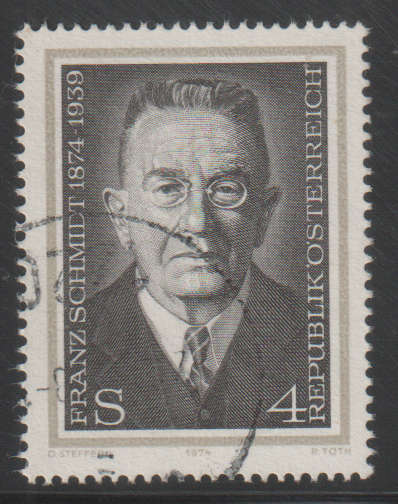 AUSTRIA 1974 The 100th Anniversary of the Birth of Franz Schmidt UNH SG 1726