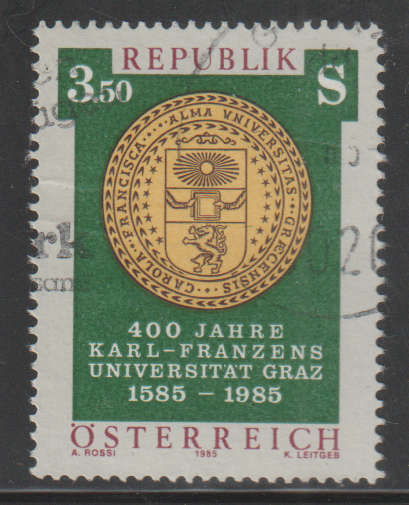 AUSTRIA 1985 The 400th Anniversary of Karl Franzens University Graz UNH SG 2039