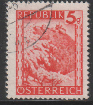AUSTRIA 1947 Landscapes Stamps of 1945-1947 in New Colors UNH SG 1073
