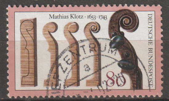 GERMANY 1993 The 250th Anniversary of the Death of Mathias Klotz, Instrument Maker ULH SG 2532