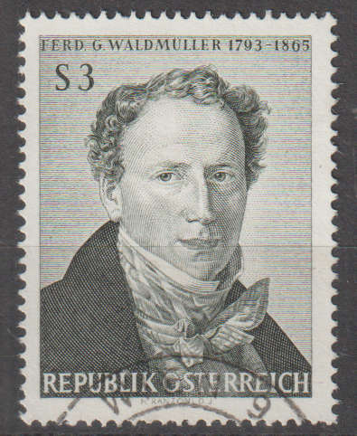 AUSTRIA 1965 The 100th Anniversary of the Death of Ferdinand Georg Waldmüller ULH SG 1456