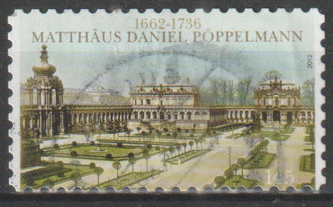 GERMANY 2012 The 350th Anniversary of the Birth of Matthäus Daniel Pöppelmann, 1662-1736ULH SG 3756