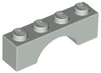 ORIGINAL LEGO Arch 1 x 4 USED LIGHT GRAY