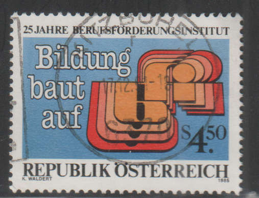 AUSTRIA 1985 The 25th Anniversary of the Institute for the Promotion of Vocational TrainiUNH SG 2044