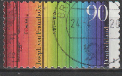 GERMANY 2012 The 225th Anniversary of the Birth of Joseph von Fraunhofer, 1787-1826 ULH SG 3755
