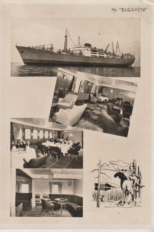 SHIPS OF THE WORLD POST CARDS MS ELGAREN