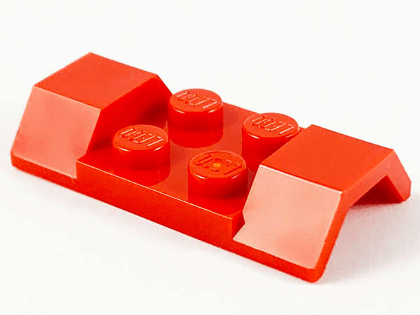 LEGO USED Vehicle, Mudguard 2 x 4 with Arch Smooth RED