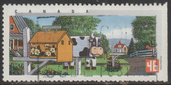 CANADA 2000 Traditional Rural Mailboxes, Imperforated Left or Right ULH SG 1990