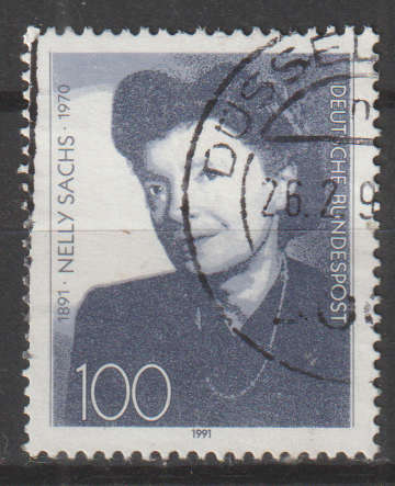 GERMANY 1991 The 100th Anniversary of the Birth of Nelly Sachs, Writer ULH SG 2432