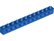 Lego (USED) ~ Technic Brick 1 x 12 with Holes ~ BLUE