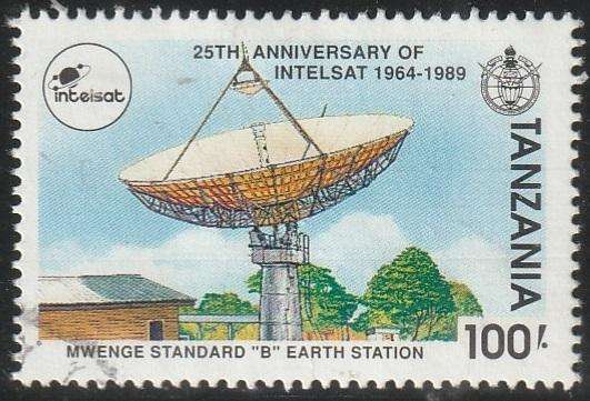 TANZANIA 1991 Satellite Telecommunications System INTELSAT, 1989 VFU SG 967
