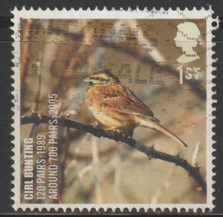 ENGLAND 2007 Birds - UK Species in Recovery ULH SG 2767