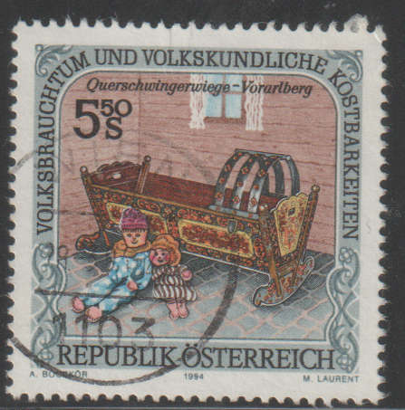 AUSTRIA 1994 National Customs and Folklore Treasures UNH SG 2363