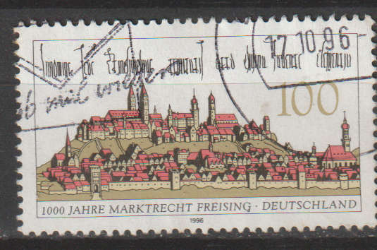 GERMANY 1996 The 1000th Anniversary of Freisings Franchise to Hold a Fair ULH SG 2715