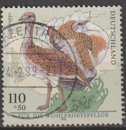 GERMANY 1998 Charity Stamps - Birds ULH SG 2872