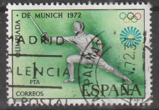 SPAIN 1972 Olympic Games - Munich, Germany UNH SG 2156