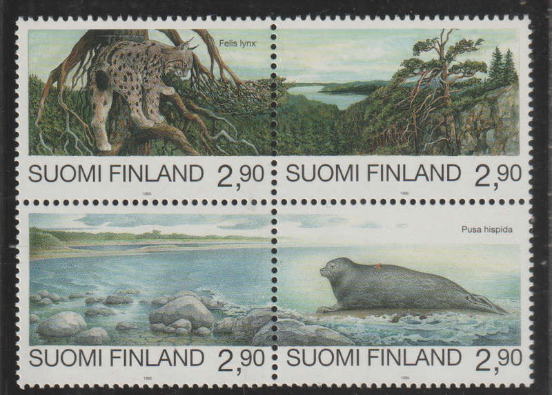 FINLAND 1995 Nature Protection UMM SG 1387-90