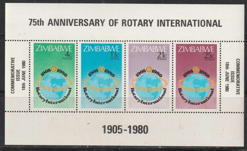 ZIMBABWE MINI SHEET UMM