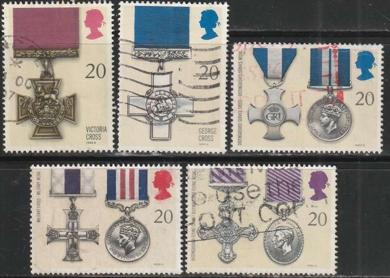 GB 1990 Gallantry Awards ULH SG 1517-21