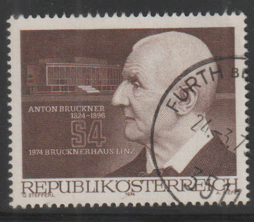 AUSTRIA 1974 Opening of the Anton Bruckner House in Linz UNH SG 1696