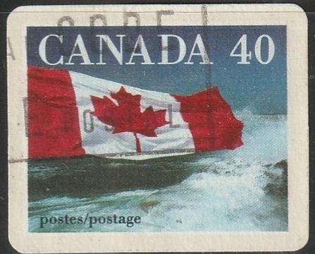 CANADA 1989 Canadian Flag and Forest - Self-Adhesive ULH SG 1328C