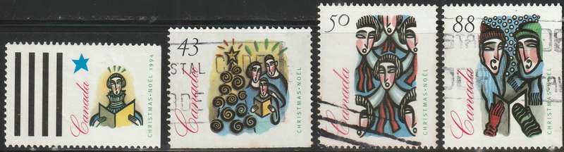CANADA 1994 Christmas ULH SG 1617-20